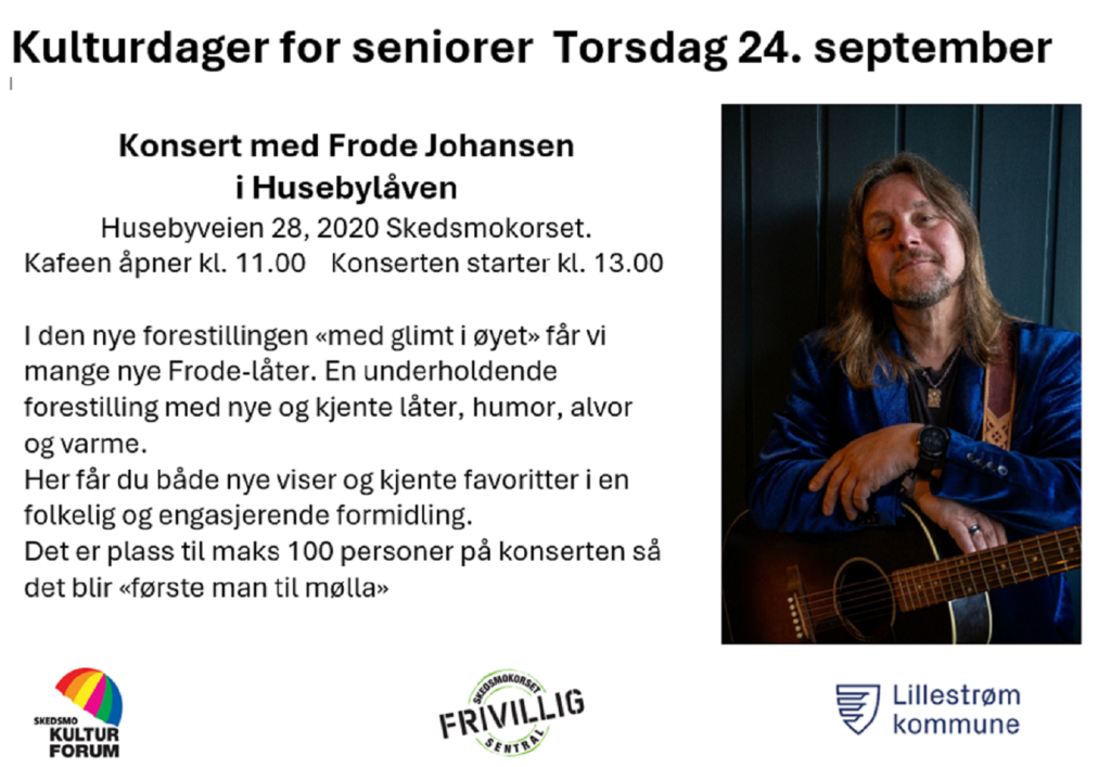 Kulturdager for seniorer 24. september