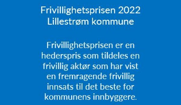 Frivillighetsprisen 2022 NY5