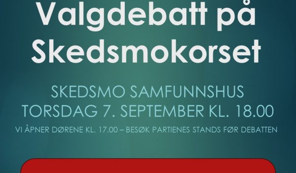 Valgdebatt på Skedsmokorset Valgdebatt på Skedsmokorset